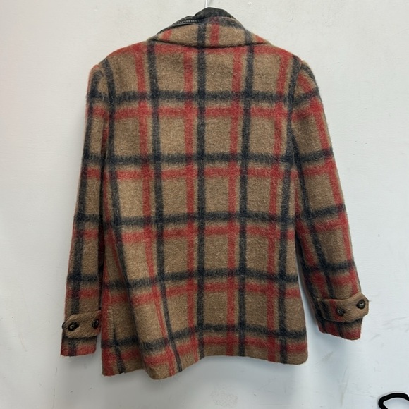 JONATHAN SIMKHAI Grace Blazer in Camel, Red, & Black - Picture 6 of 10